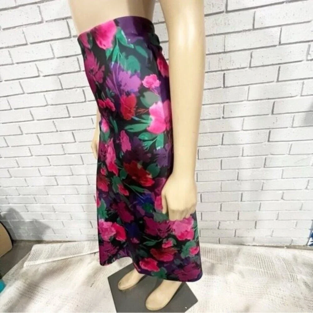 J.Crew Women's Gwyneth slip skirt in watercolor floral - Size‎ Large - Picture 6 of 6
